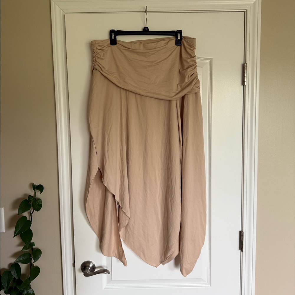 SHEIN Tan Women's Midi Skirt